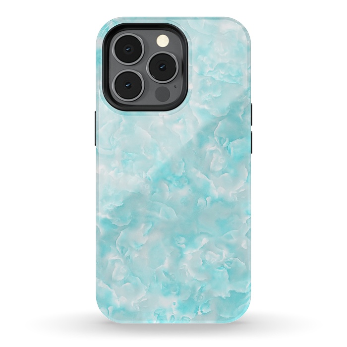 iPhone 13 pro StrongFit Trendy Blue Mother of Pearl Texture by  Utart