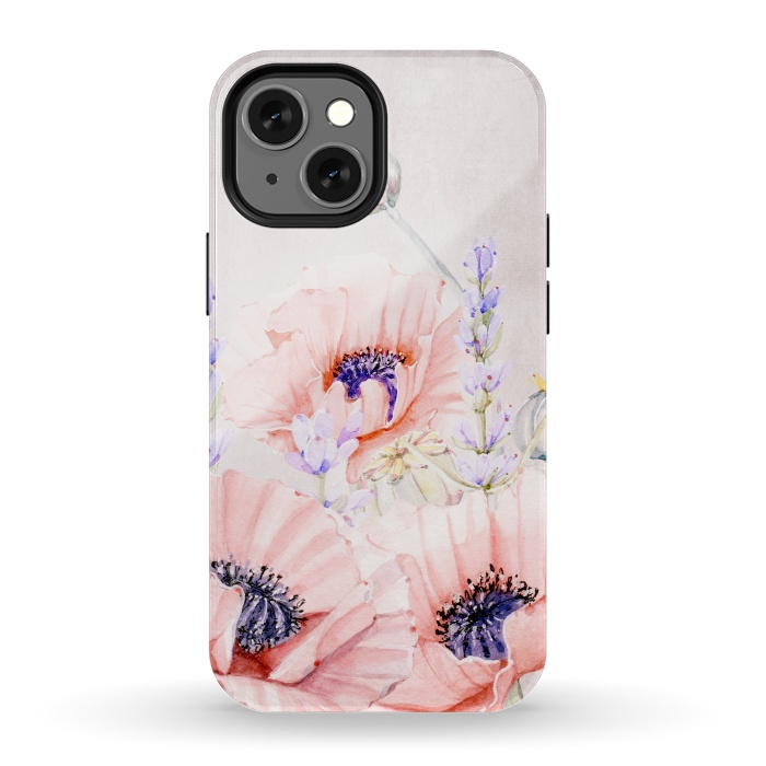 iPhone 13 mini StrongFit Pink Poppy Field by  Utart