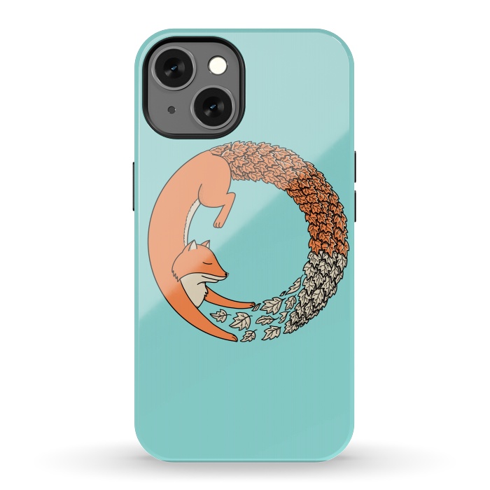 iPhone 13 StrongFit Fox Circle by Coffee Man