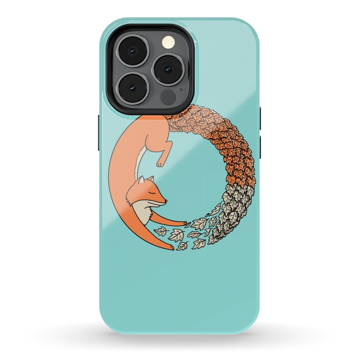 iPhone 13 pro StrongFit Fox Circle by Coffee Man
