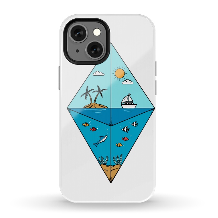 iPhone 13 mini StrongFit Diamond Landscape by Coffee Man