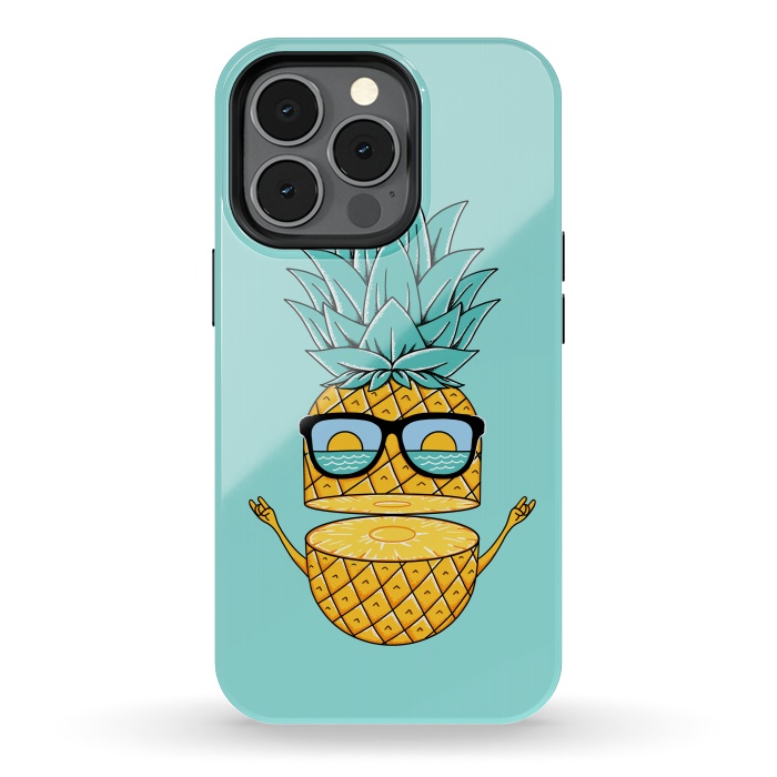 iPhone 13 pro StrongFit Pineapple Sunglasses by Coffee Man
