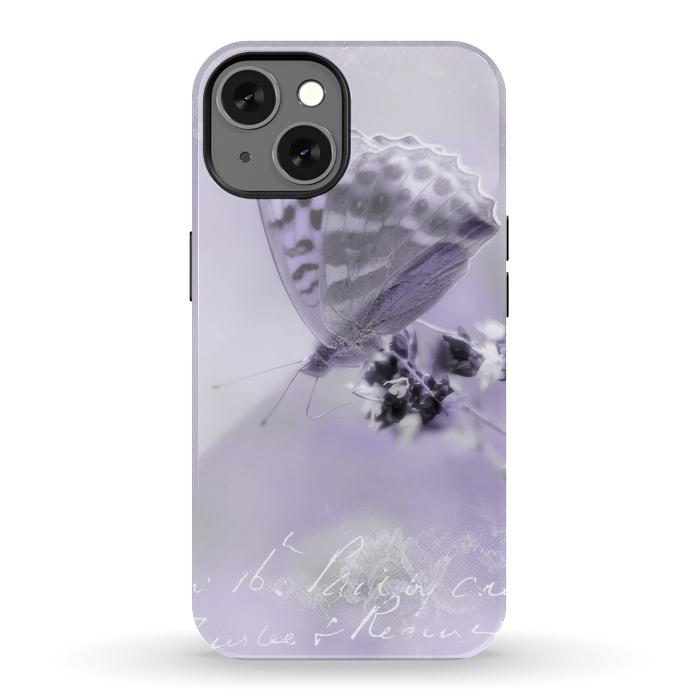 iPhone 13 StrongFit Purple Butterfly by Andrea Haase