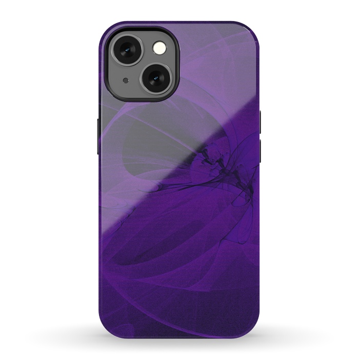 iPhone 13 StrongFit Purple Fractals by Andrea Haase