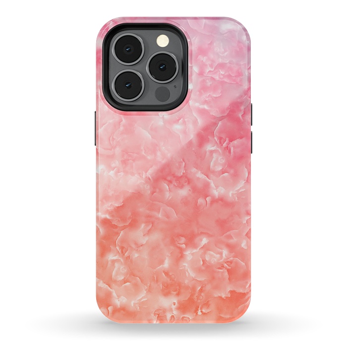 iPhone 13 pro StrongFit Pink Mother of Pearl Pattern by  Utart