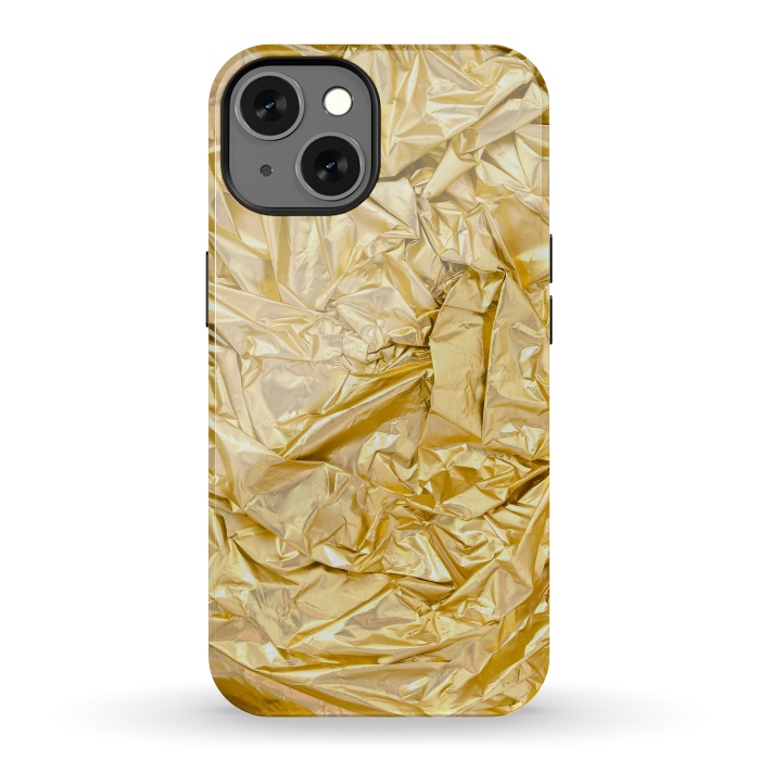iPhone 13 StrongFit Golden Metal Foil by Andrea Haase