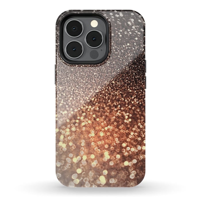 iPhone 13 pro StrongFit Cappuccino Glitter by  Utart
