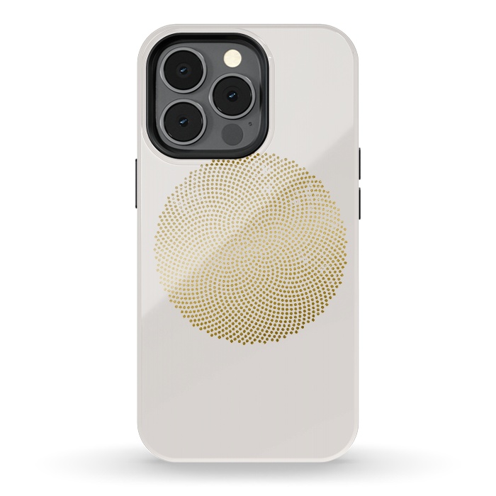 iPhone 13 pro StrongFit Golden Ornament Off White by Andrea Haase
