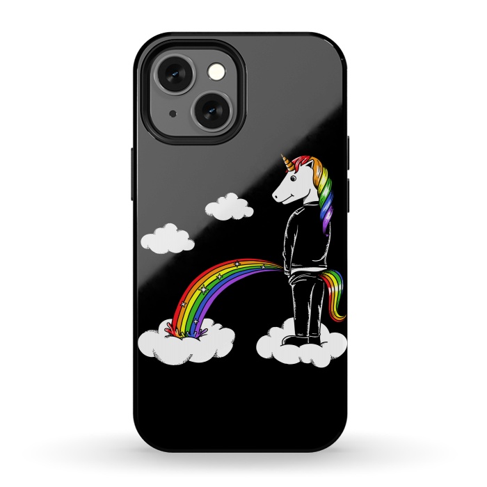 iPhone 13 mini StrongFit Unicorn Rainbow by Coffee Man