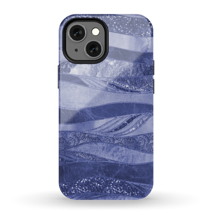 iPhone 13 mini StrongFit Wavy Glamour Lines 2 by Andrea Haase