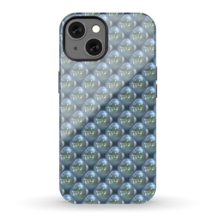 iPhone 13 StrongFit Blue Shimmering Pearls by Andrea Haase
