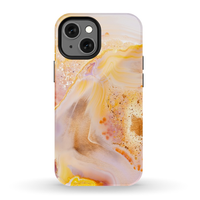 iPhone 13 mini StrongFit Rose Gold Agate by  Utart