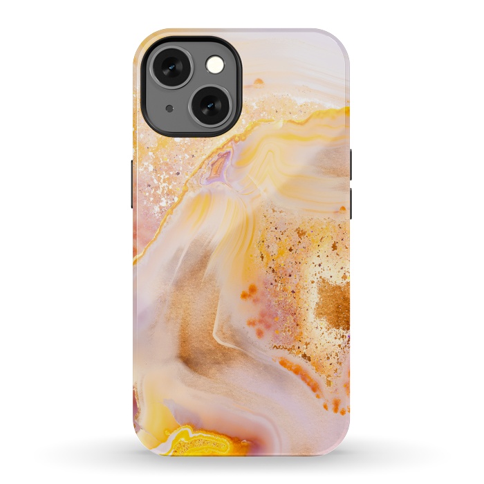 iPhone 13 StrongFit Rose Gold Agate by  Utart