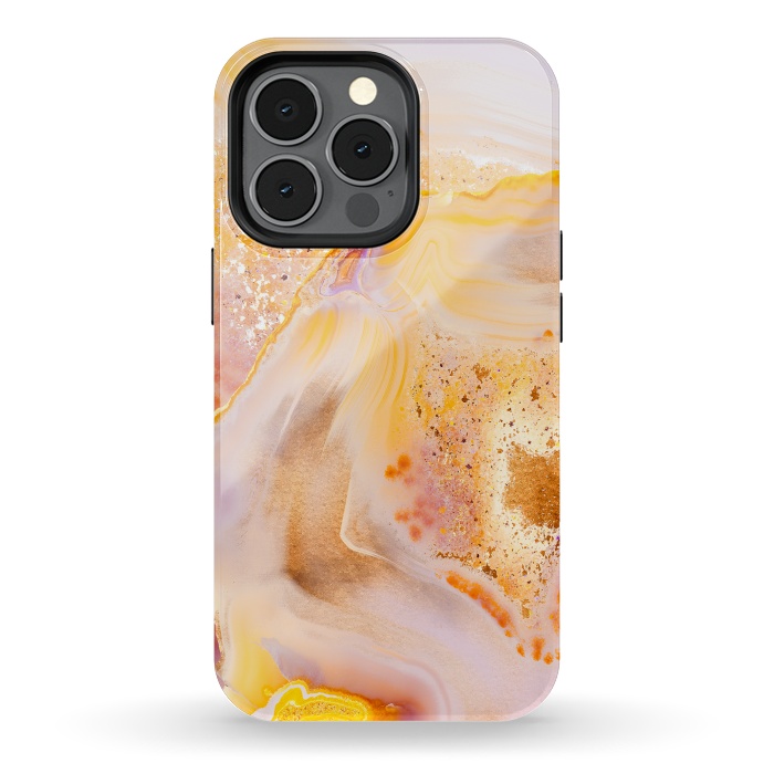 iPhone 13 pro StrongFit Rose Gold Agate by  Utart