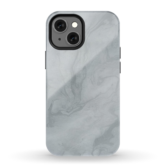 iPhone 13 mini StrongFit Gray Marble 2 by Andrea Haase