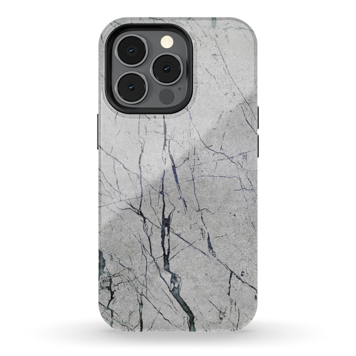 iPhone 13 pro StrongFit Marbled Concrete by Andrea Haase