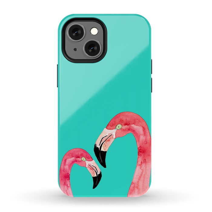 iPhone 13 mini StrongFit Love In Pink by Amaya Brydon
