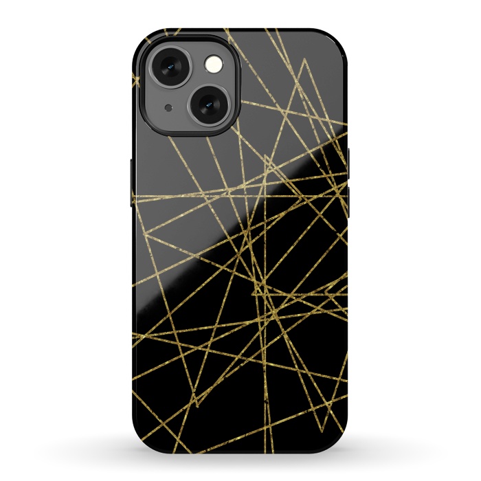 iPhone 13 StrongFit Golden Lines by Andrea Haase