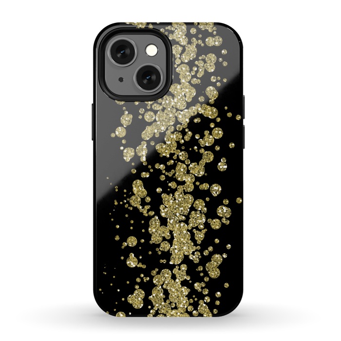 iPhone 13 mini StrongFit Glamorous Golden Glitter by Andrea Haase