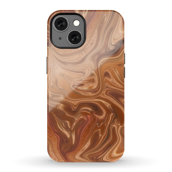 iPhone 13 StrongFit Shimmering Copper Glamorous Luxury 2 by Andrea Haase
