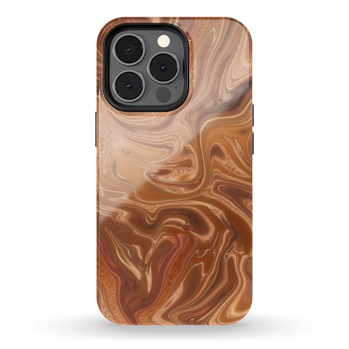 iPhone 13 pro StrongFit Shimmering Copper Glamorous Luxury 2 by Andrea Haase