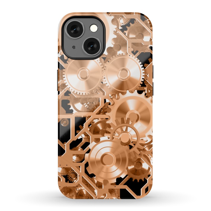 iPhone 13 StrongFit Copper Steampunk by Andrea Haase