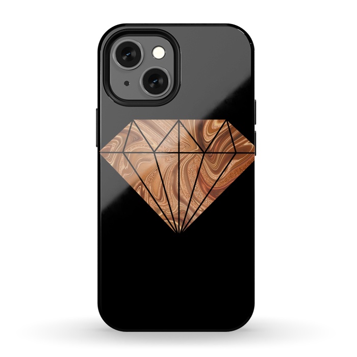 iPhone 13 mini StrongFit Copper Diamond 2 by Andrea Haase