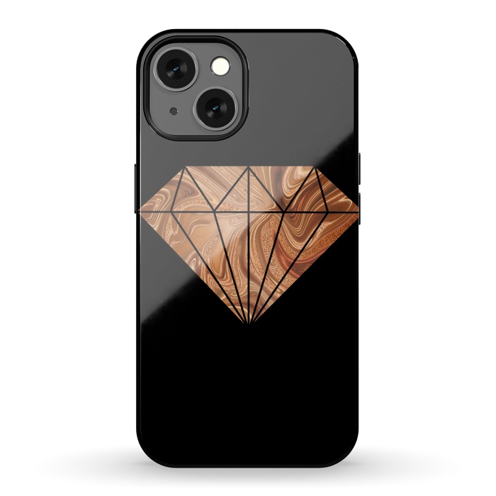 iPhone 13 StrongFit Copper Diamond 2 by Andrea Haase