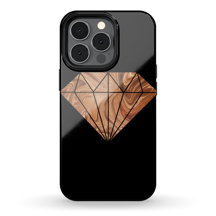 iPhone 13 pro StrongFit Copper Diamond 2 by Andrea Haase