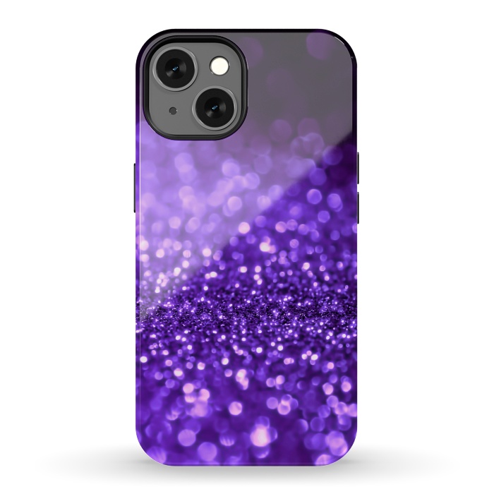 iPhone 13 StrongFit Ultra Violet Faux Glitter by  Utart