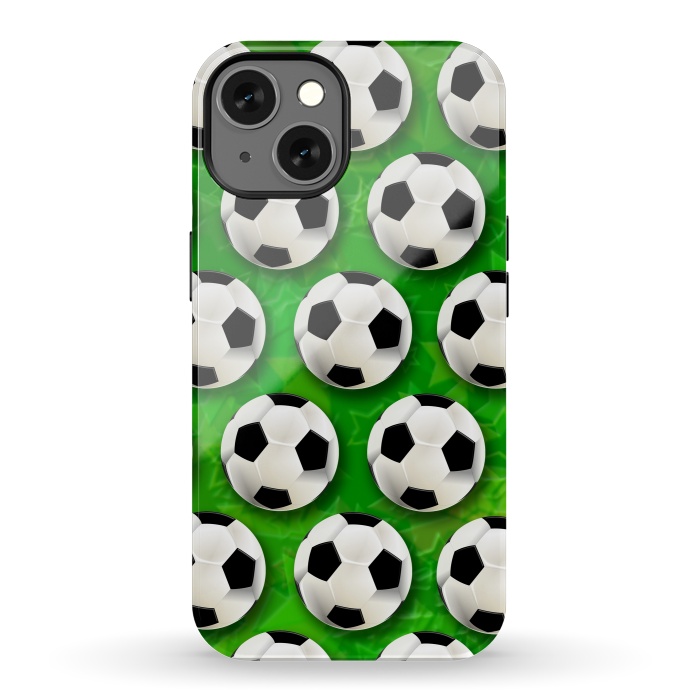 iPhone 13 StrongFit Soccer Ball Football Pattern by BluedarkArt