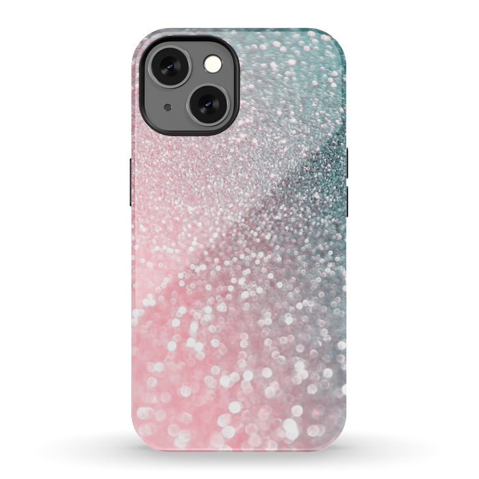 iPhone 13 StrongFit Ice Pink Faux Glitter by  Utart