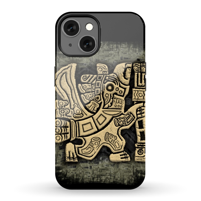 iPhone 13 StrongFit Aztec Eagle Warrior by BluedarkArt
