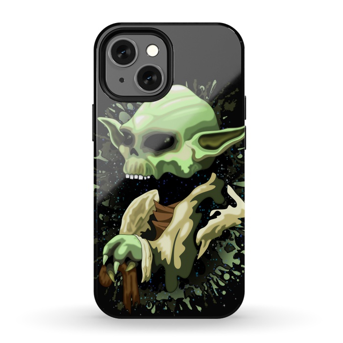iPhone 13 mini StrongFit Yoda Jedi Master Skull by BluedarkArt