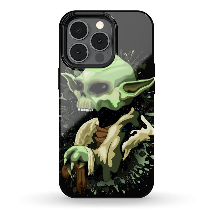iPhone 13 pro StrongFit Yoda Jedi Master Skull by BluedarkArt