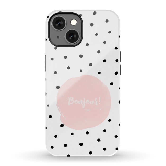 iPhone 13 StrongFit Bonjour - on polka dots  by  Utart