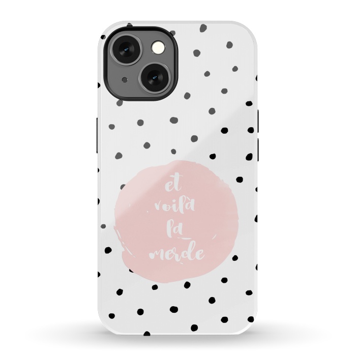 iPhone 13 StrongFit Et voila la merde and polka dots by  Utart