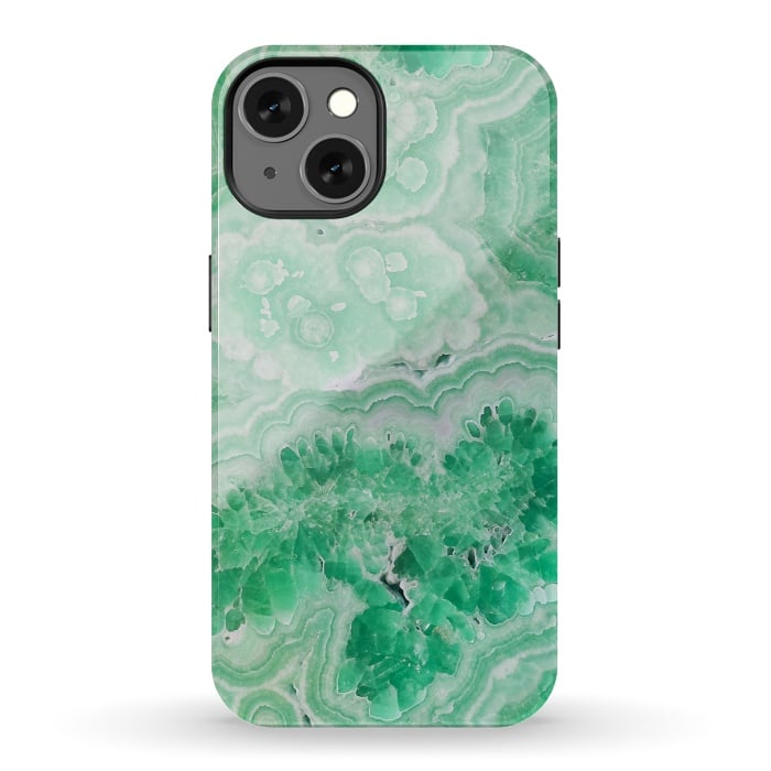 iPhone 13 StrongFit Mint Green Agate by  Utart