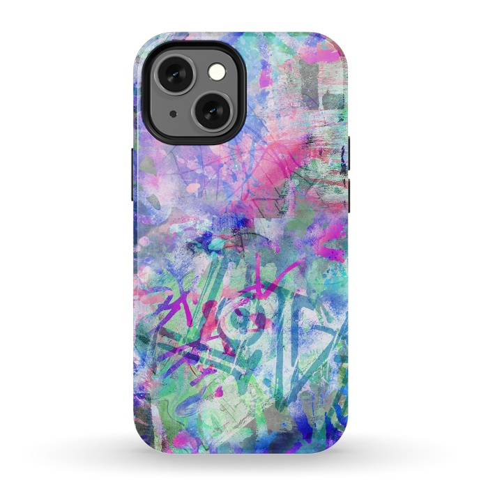 iPhone 13 mini StrongFit Colorful Grafitti by Andrea Haase