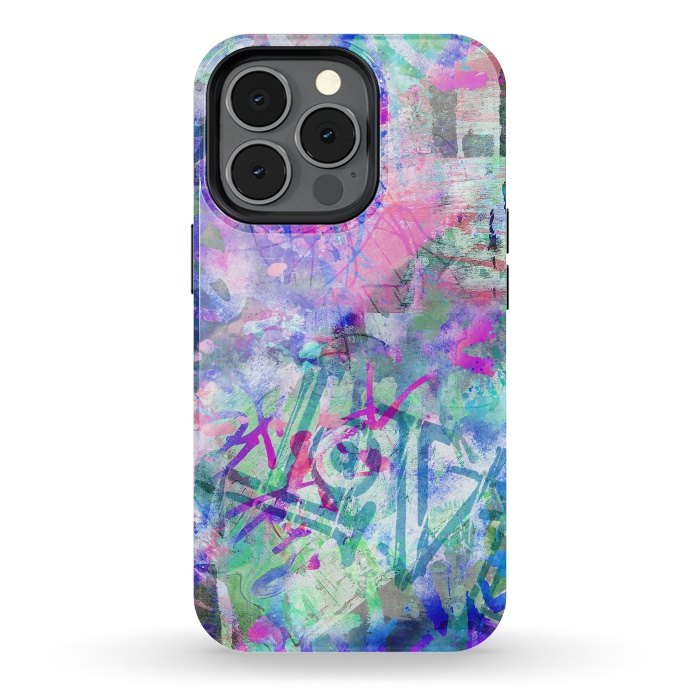 iPhone 13 pro StrongFit Colorful Grafitti by Andrea Haase