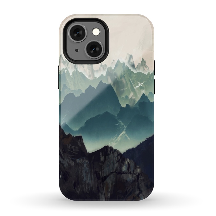 iPhone 13 mini StrongFit Shades of Mountain by ''CVogiatzi.