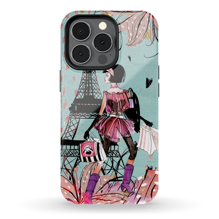 iPhone 13 pro StrongFit Fashion Girl in Paris by  Utart