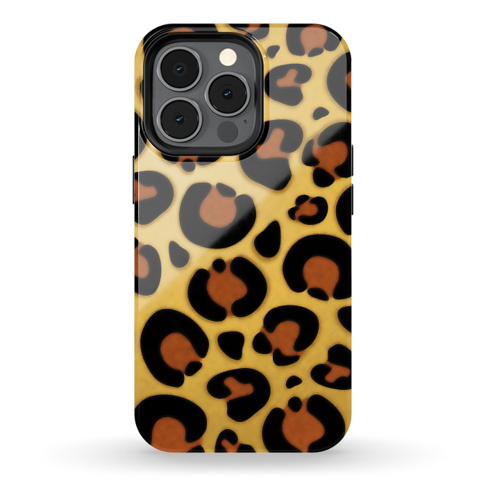iPhone 13 pro StrongFit Jaguar Leopard Fur Texture by BluedarkArt