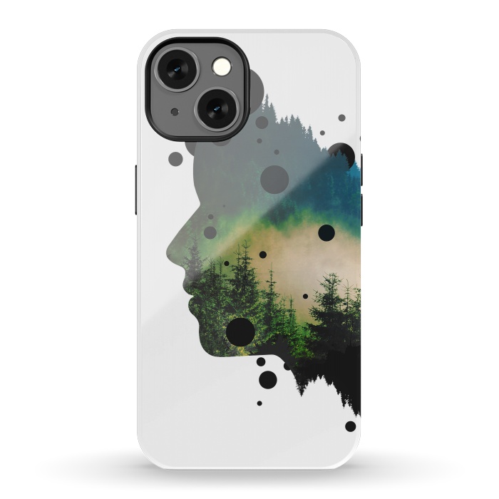 iPhone 13 StrongFit Face Of The Forest by Sitchko
