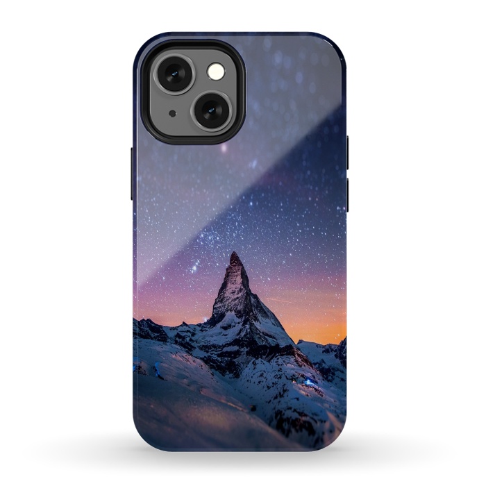 iPhone 13 mini StrongFit Mountain Reach the Galaxy by ''CVogiatzi.