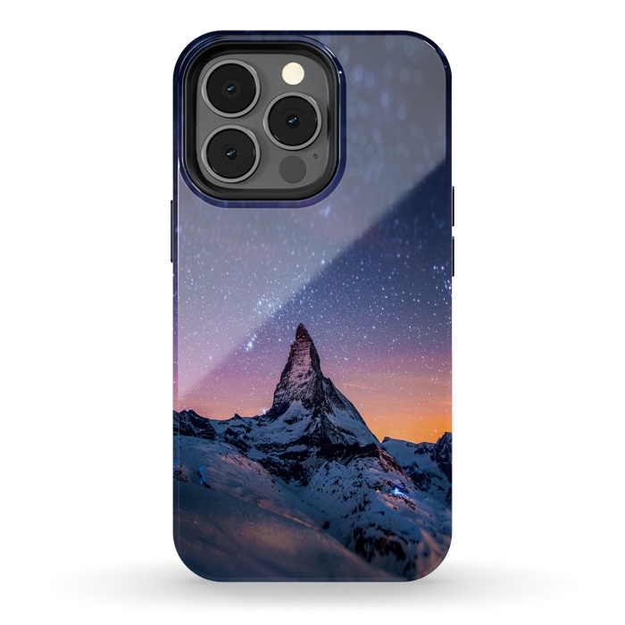 iPhone 13 pro StrongFit Mountain Reach the Galaxy by ''CVogiatzi.