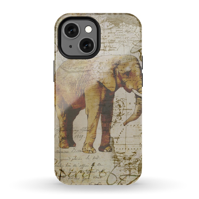 iPhone 13 mini StrongFit African Elephant by Andrea Haase