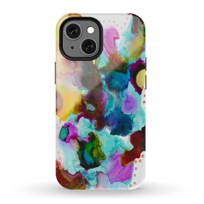 iPhone 13 mini StrongFit Alcohol ink 4 by haroulita