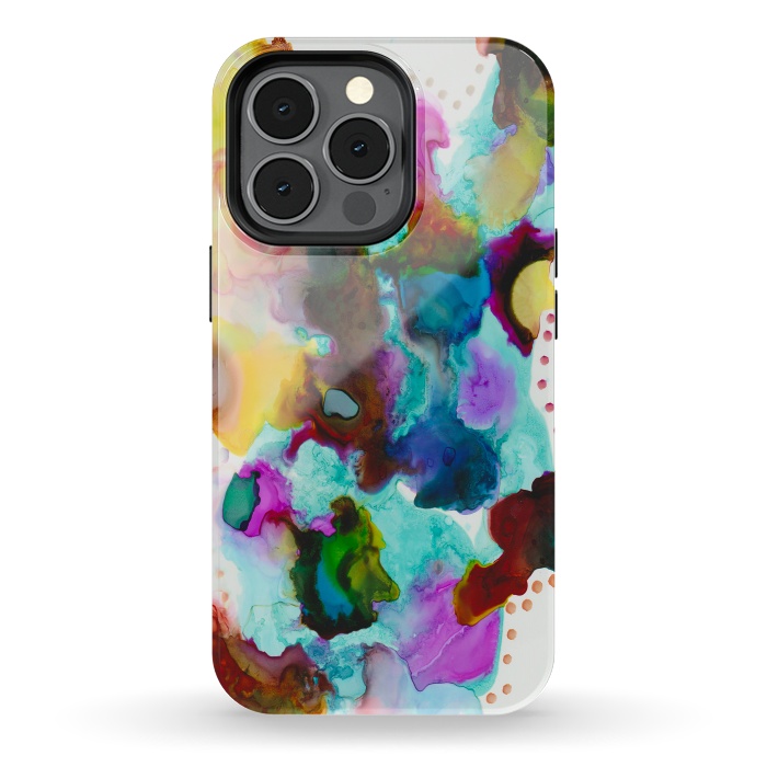 iPhone 13 pro StrongFit Alcohol ink 4 by haroulita
