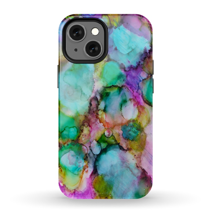 iPhone 13 mini StrongFit Alcohol ink 8 by haroulita